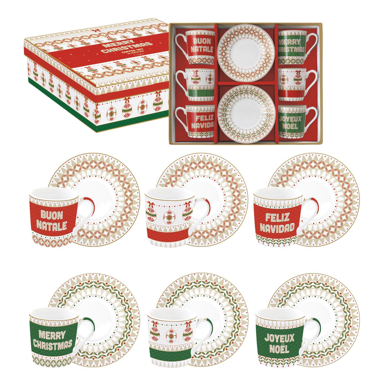 Enjoy Your Christmas set 6 tazzine 100 ml