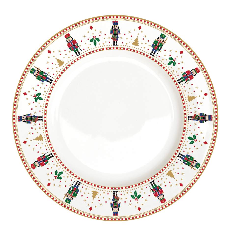 Piatto piano del Servizio Nutcracker 18 piatti per 6 persone