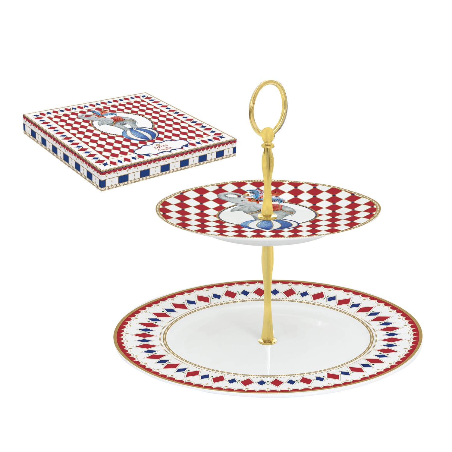 Circus alzata 2 piani Ø 19 e 27 cm