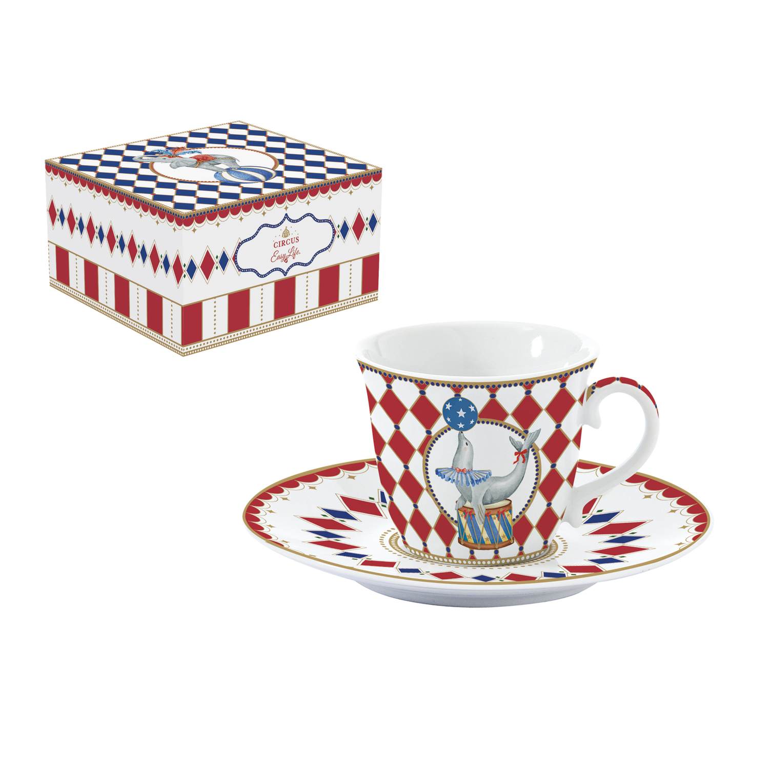 Circus tazza da tè con piattino 200 ml