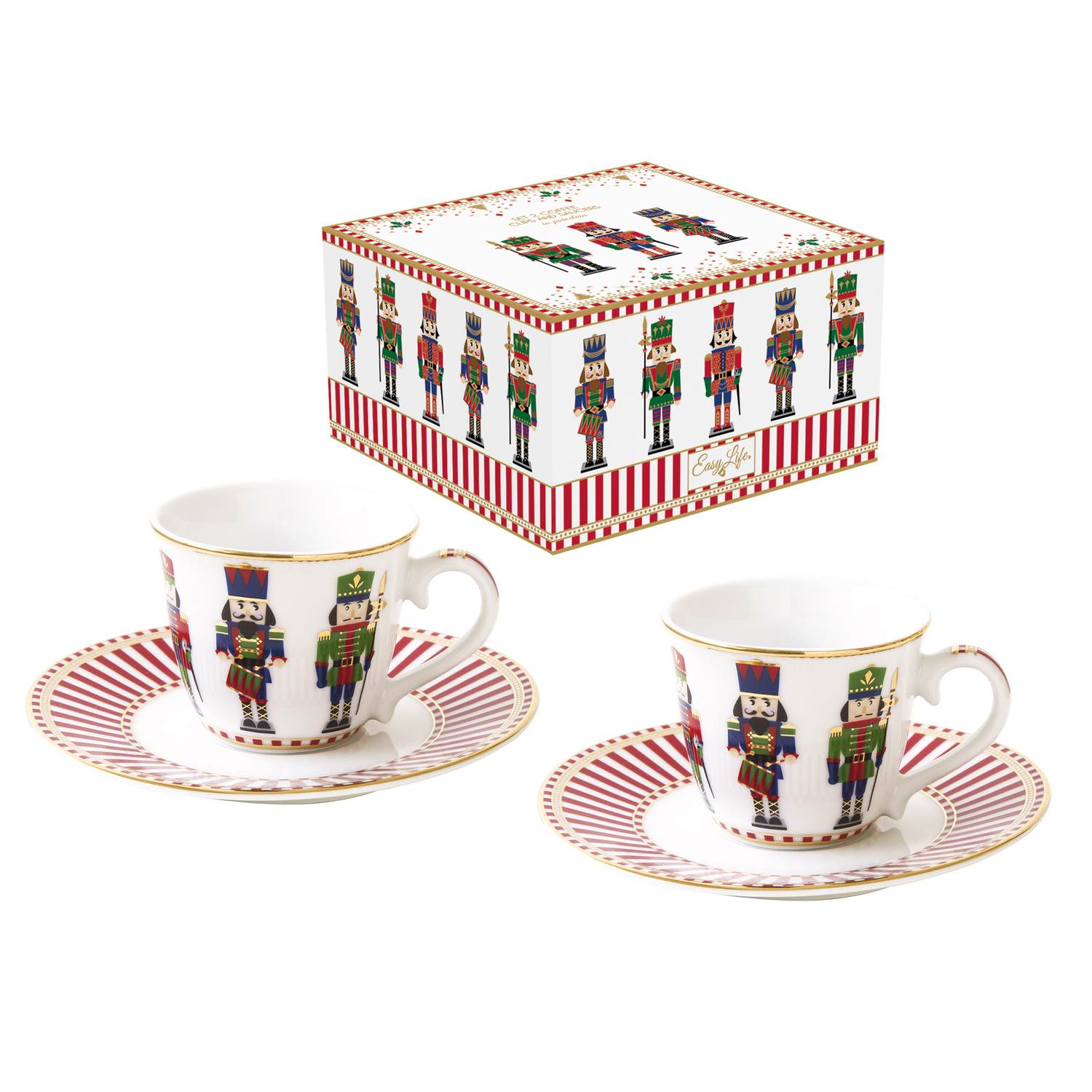 Nutcracker set 2 tazzine con piattini 80 ml