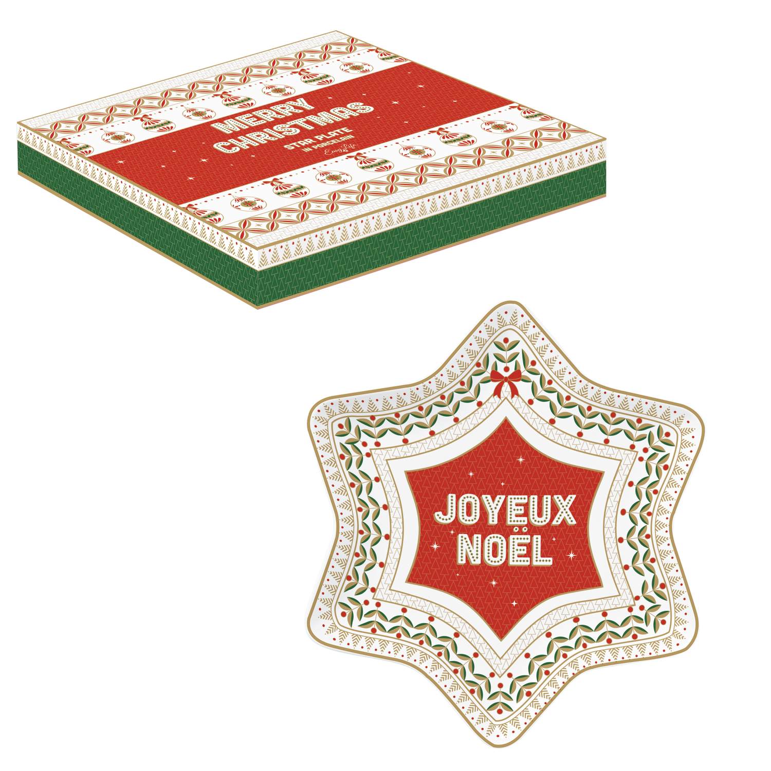 Enjoy Your Christmas piatto stella Ø 22,5 cm