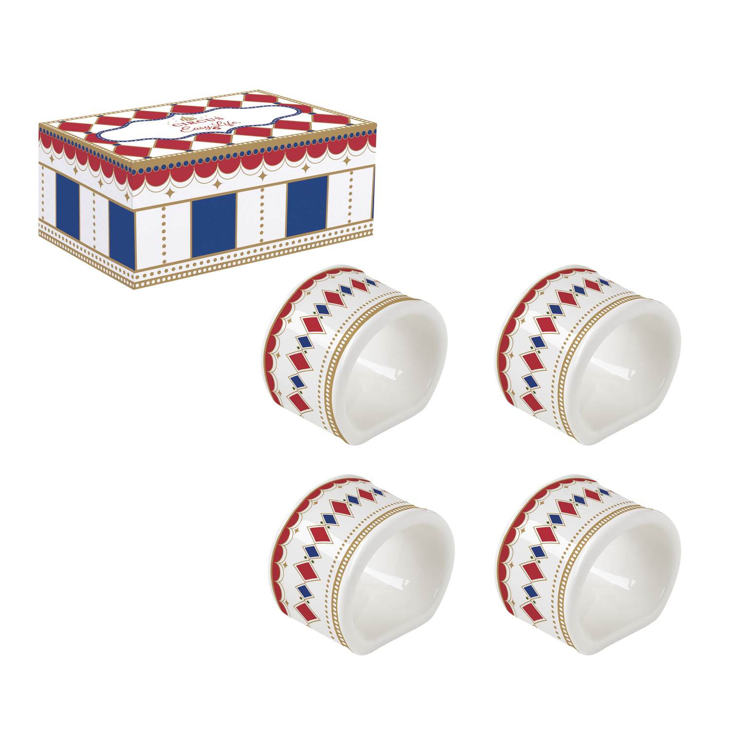 Circus set 4 legatovaglioli Ø 4,5 cm