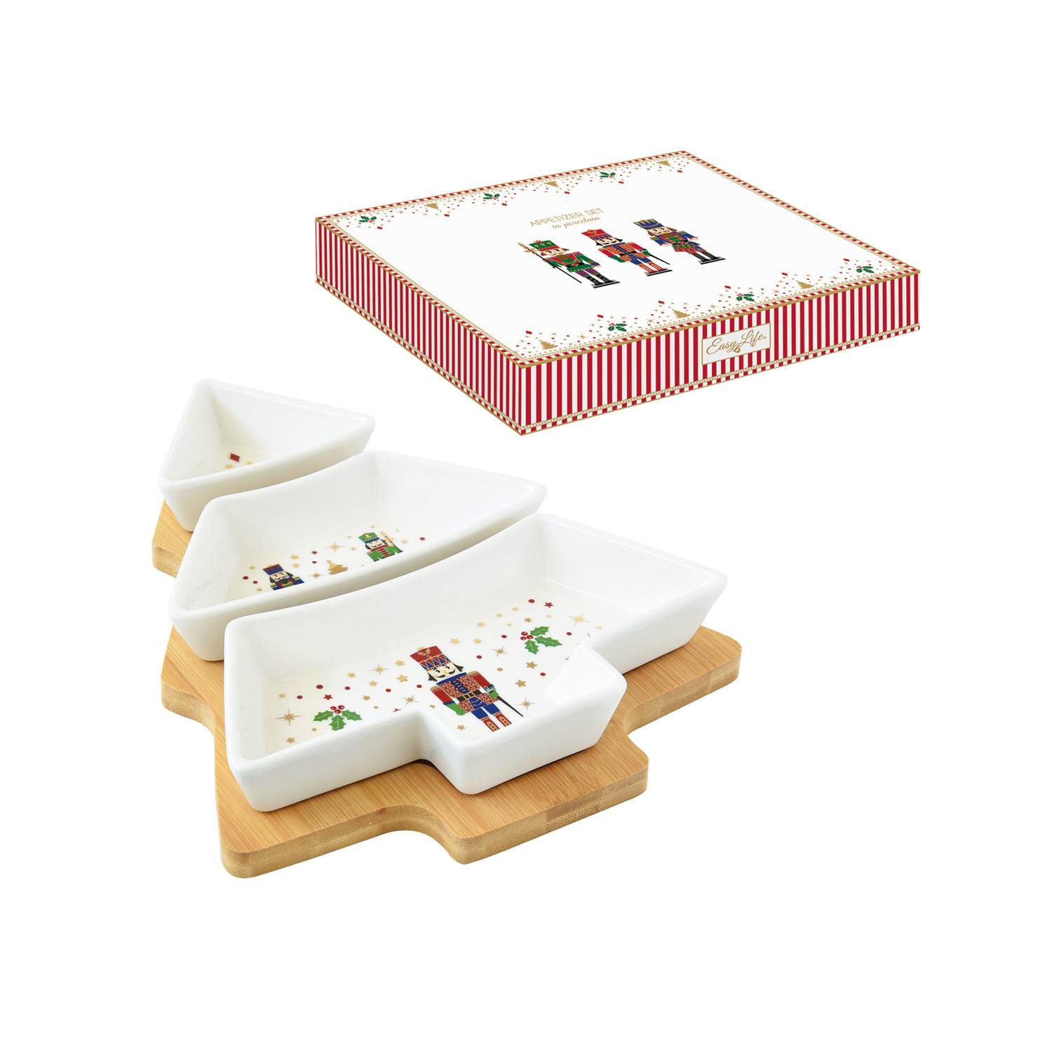 Nutcracker set aperitivo abete 25,5 × 21 cm