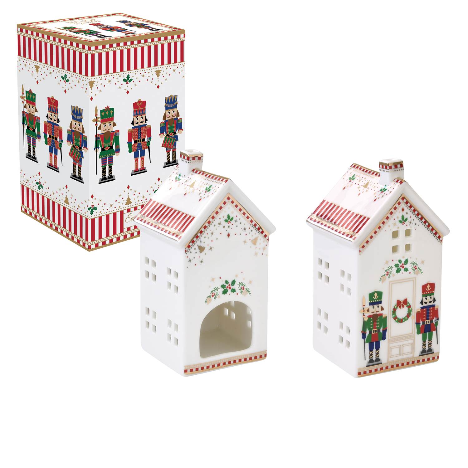 Nutcracker casetta portacandela 14,5 cm