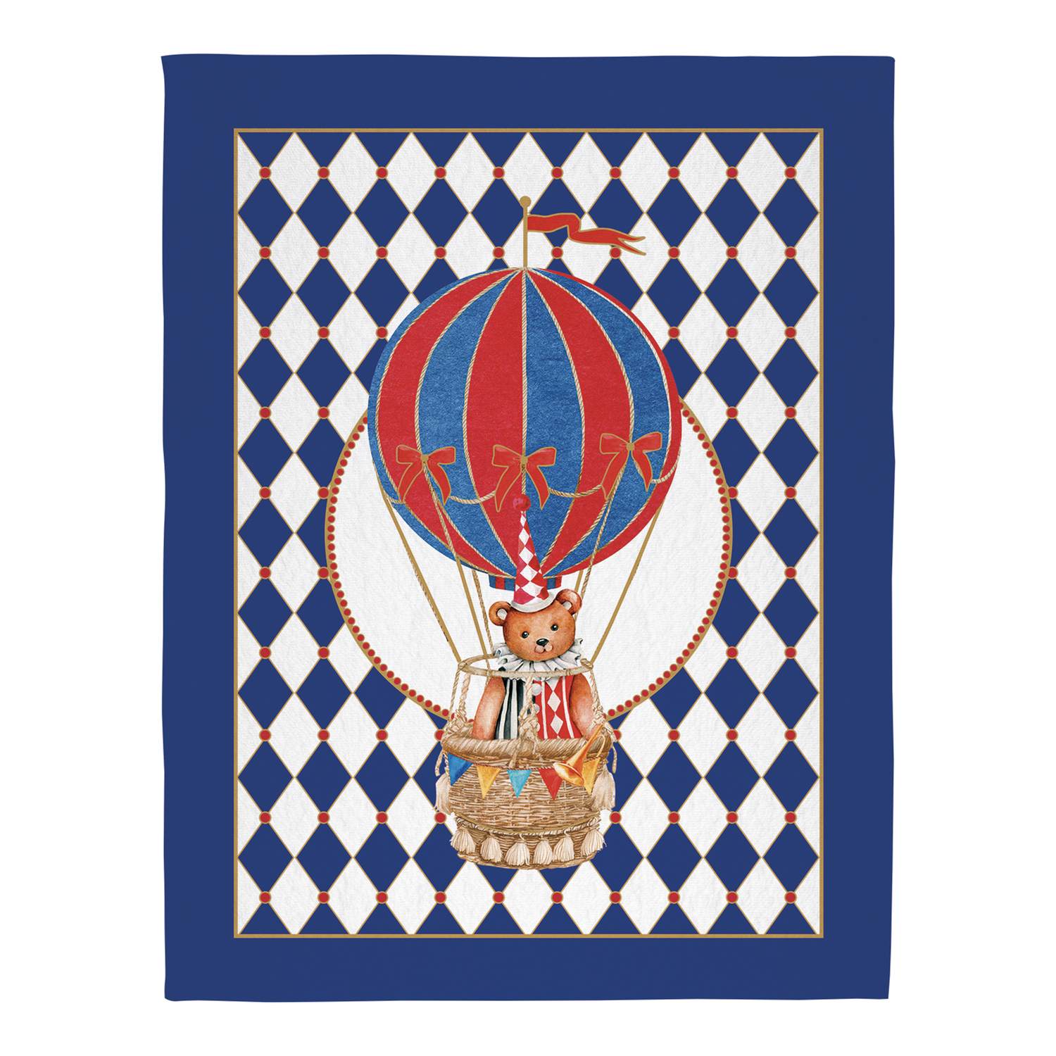 Circus coperta orsetto 130 × 170 cm