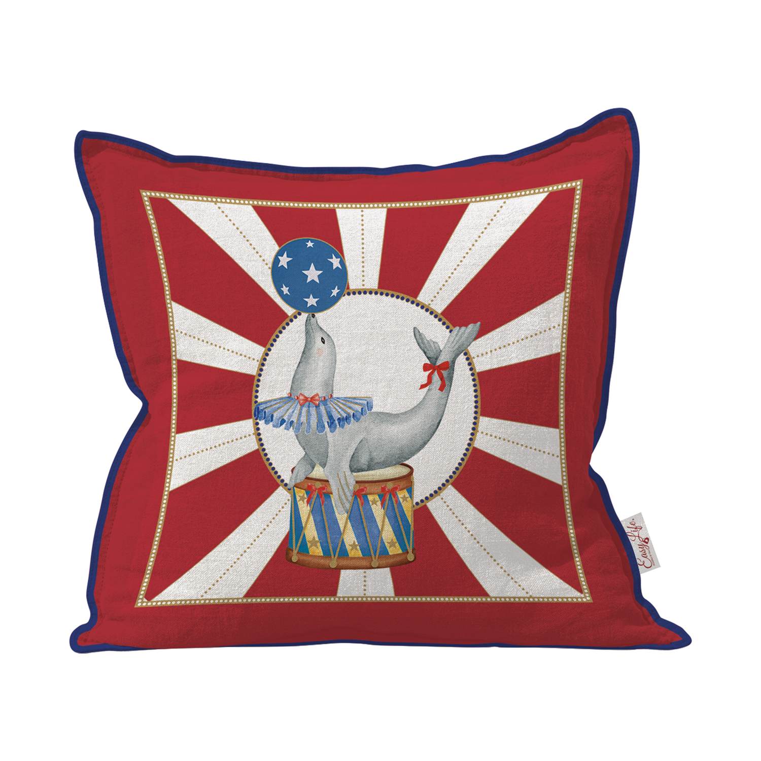Circus cuscino foca 45 × 45 cm