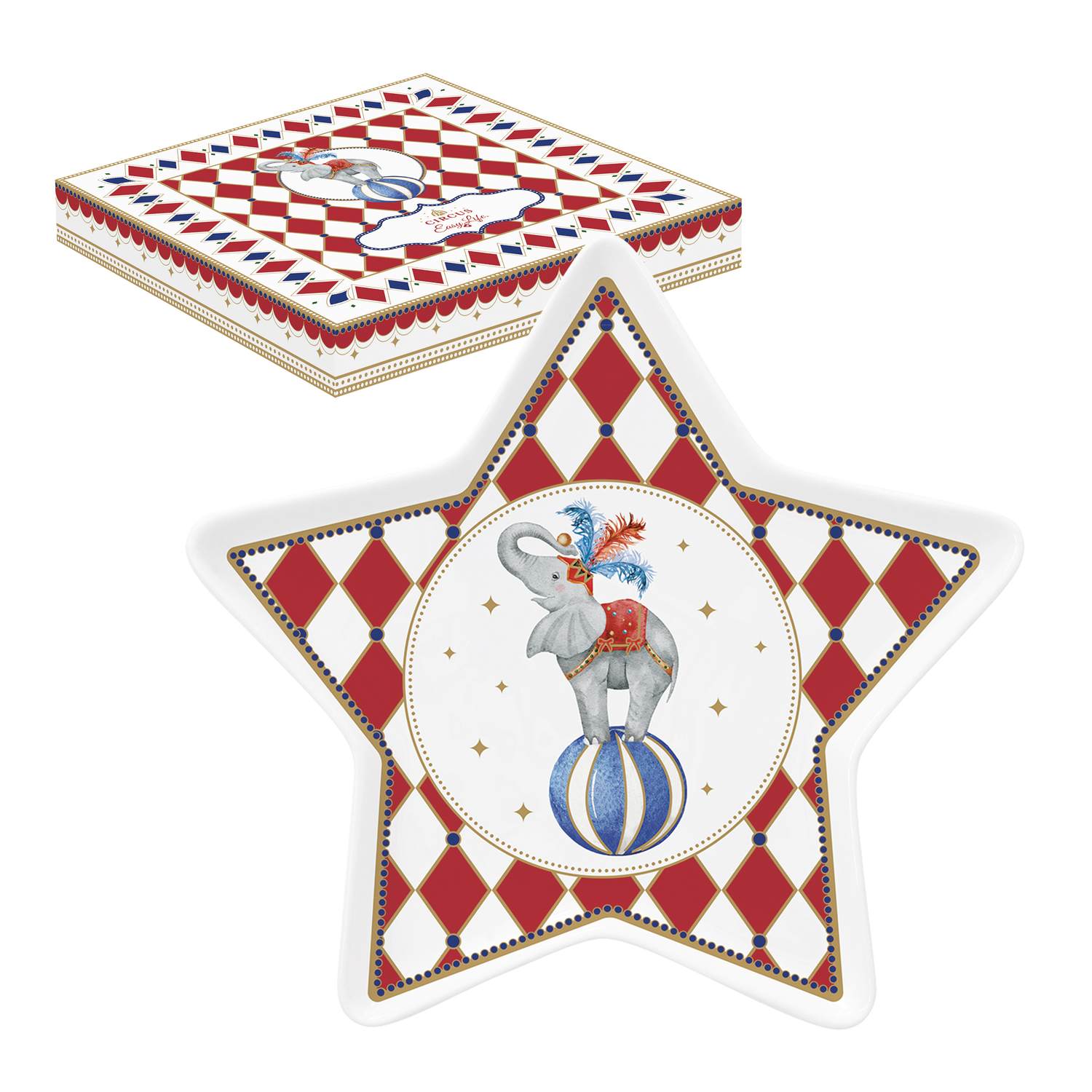 Circus svuotatasche a stella Ø 19,5 cm
