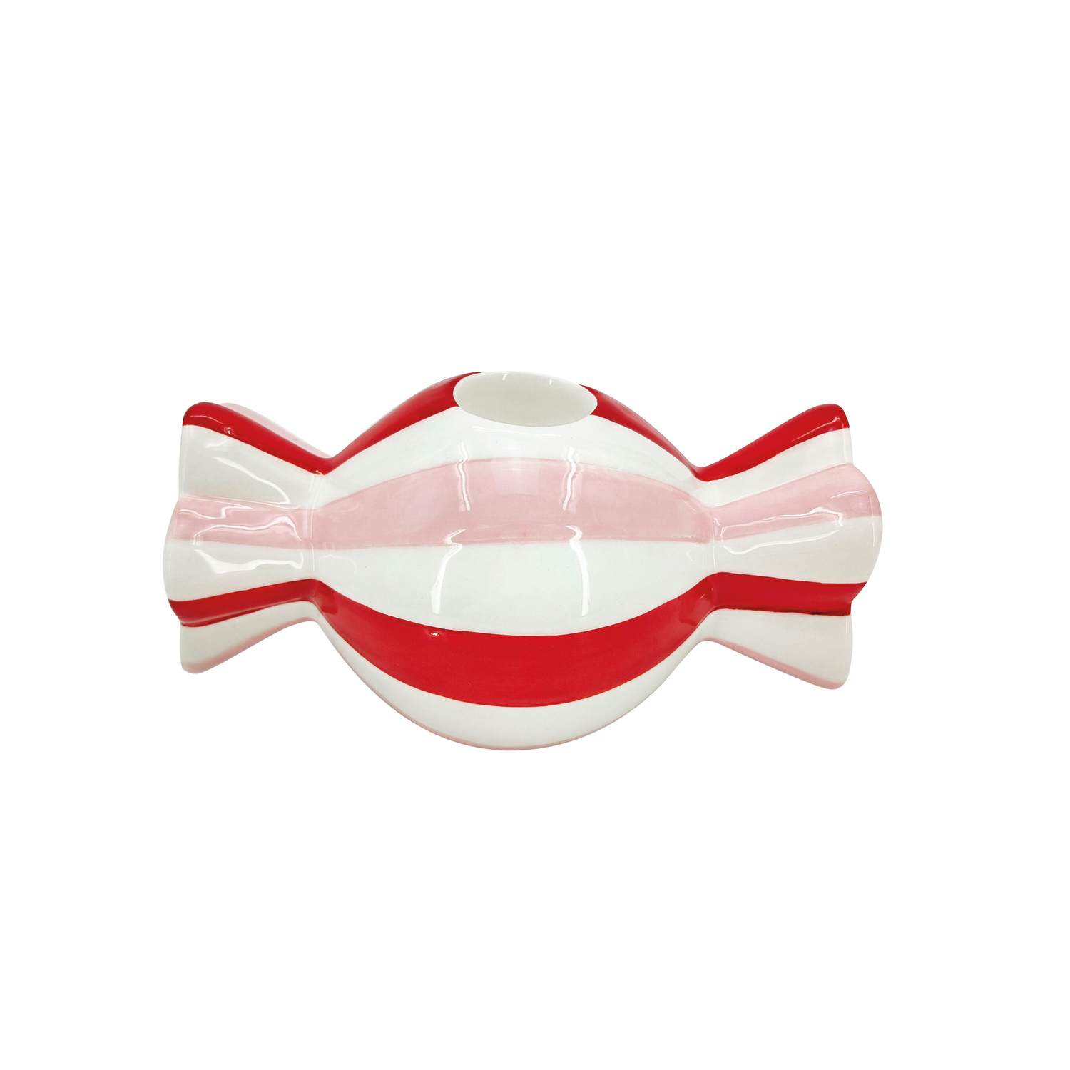 Ribbon portacandela caramella 13 cm